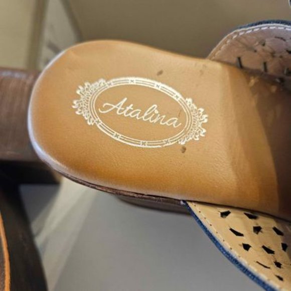 New, Atalina Womens Black Slides Sandals Shoes size 8.5 - Picture 4 of 4